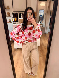 Haut crochet rose - Alba