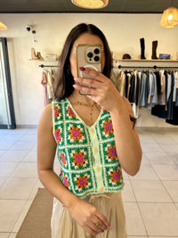 Haut crochet vert - Louis