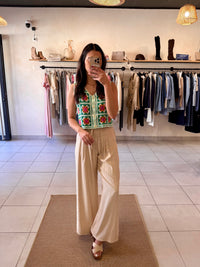 Haut crochet vert - Louis