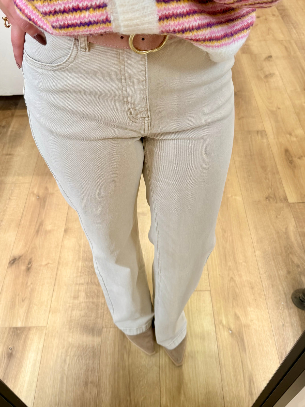 Jean taupe - Barbara