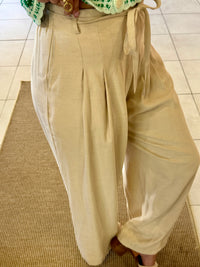 Pantalon fluide beige-Tom