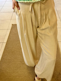 Pantalon fluide beige-Tom