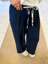 Pantalon fluide marine- Paula