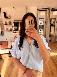 Pull bleu rayure - Celia