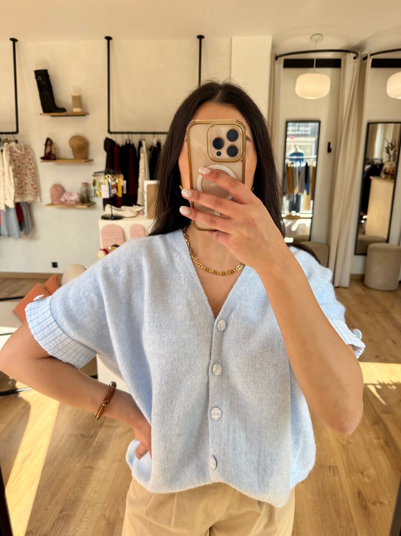 Pull bleu rayure - Celia