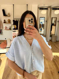 Pull bleu rayure - Celia