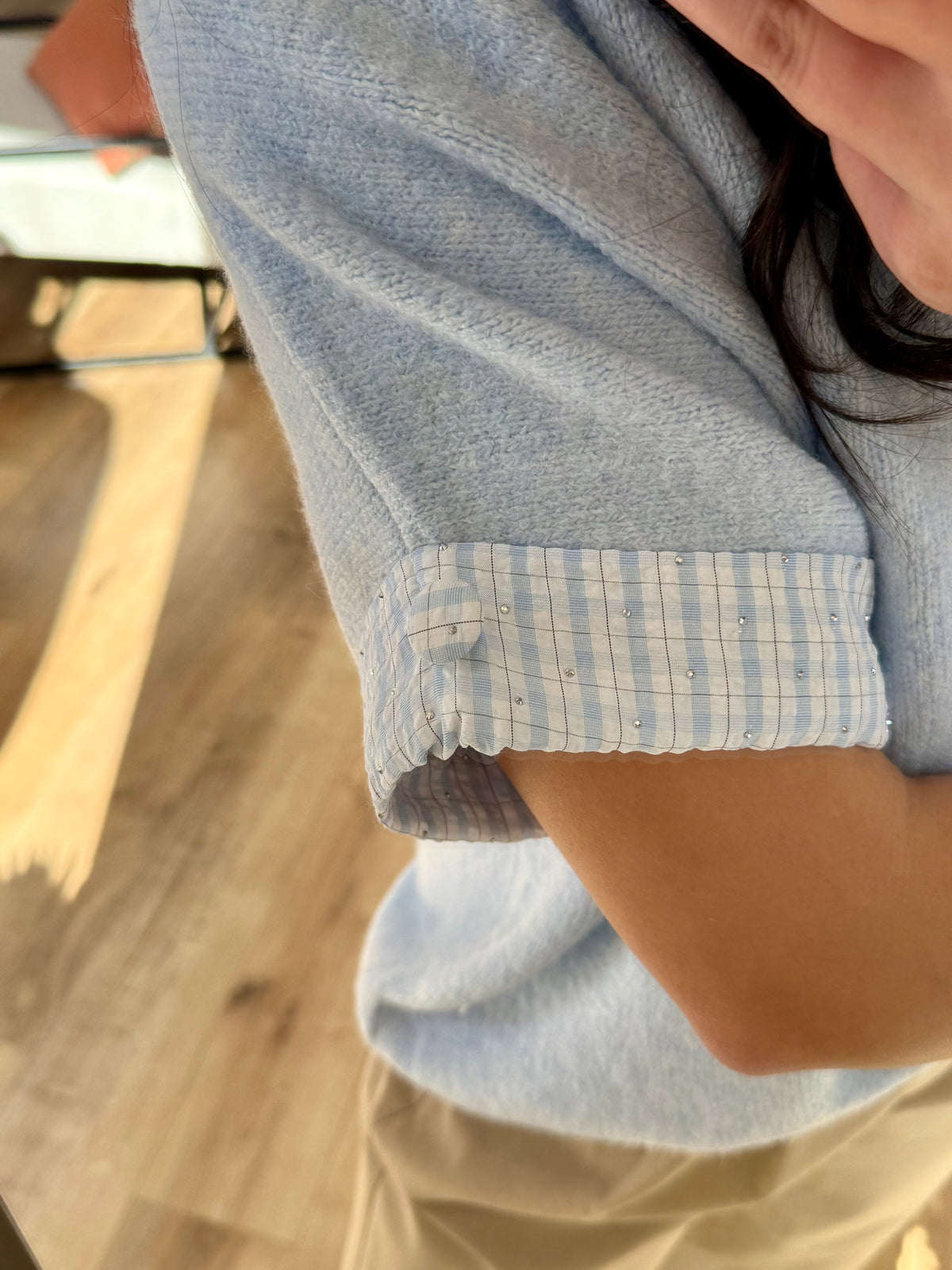 Pull bleu rayure - Celia