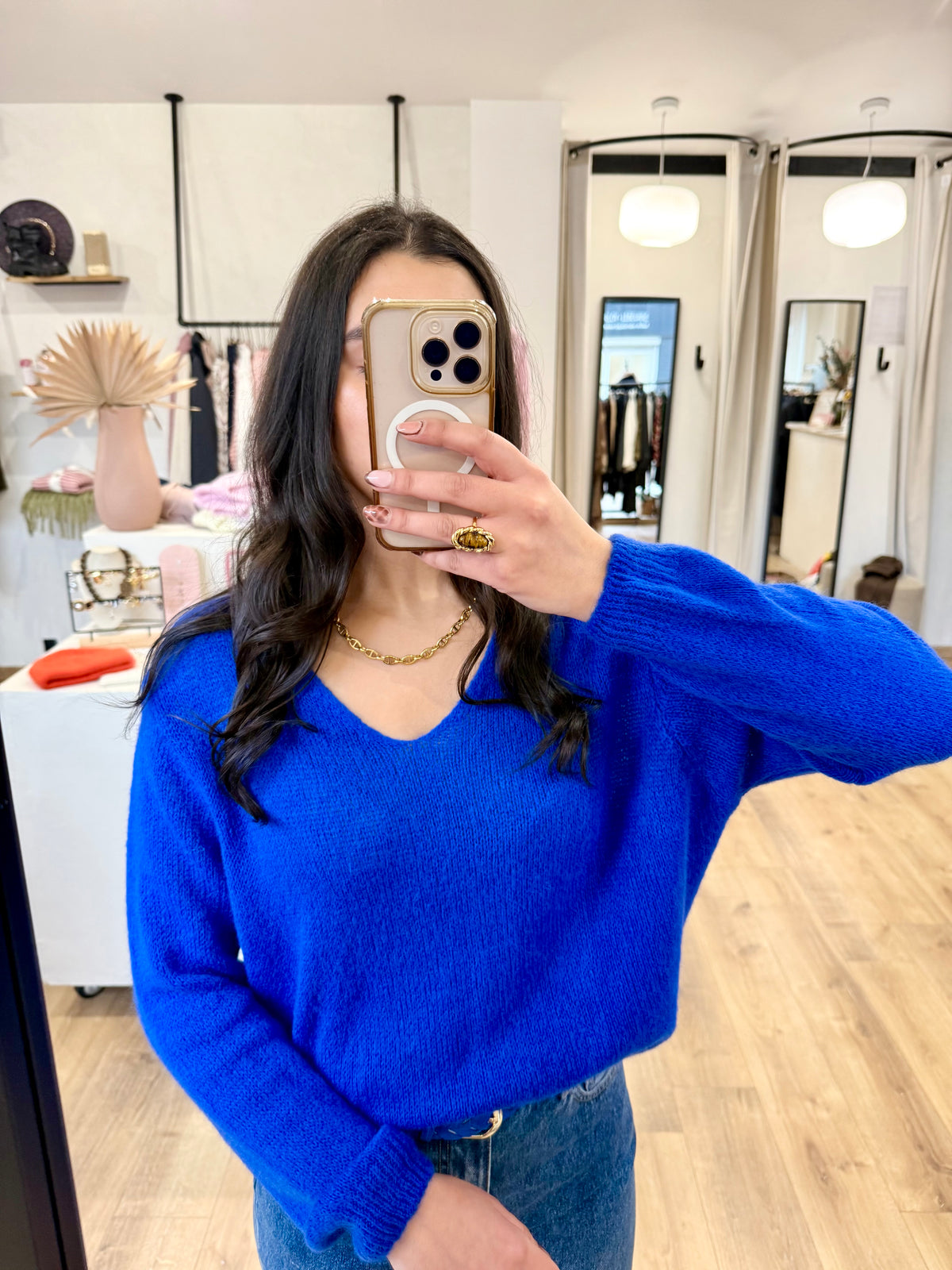 Pull bleu roi - Nina