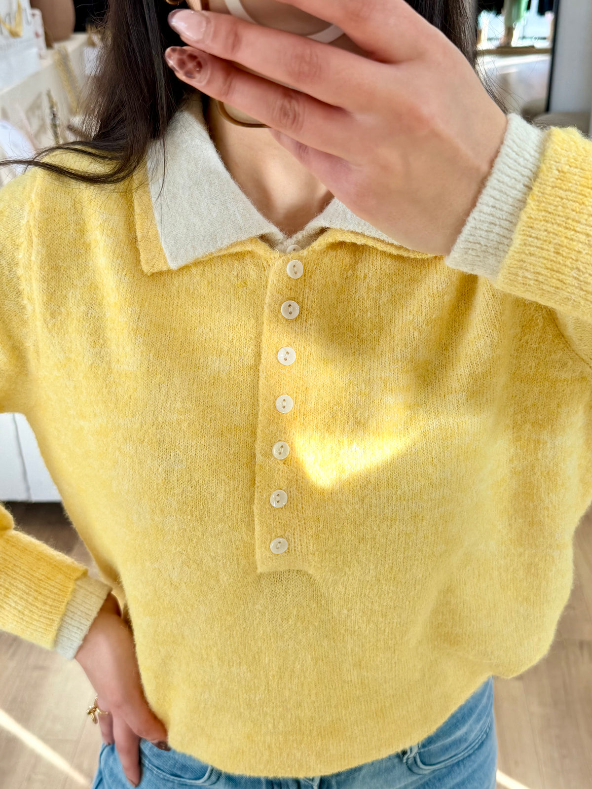 Pull jaune - Ilos