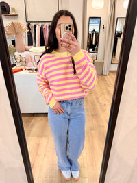 Pull rayure jaune - Iris