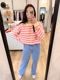 Pull rayure jaune - Iris