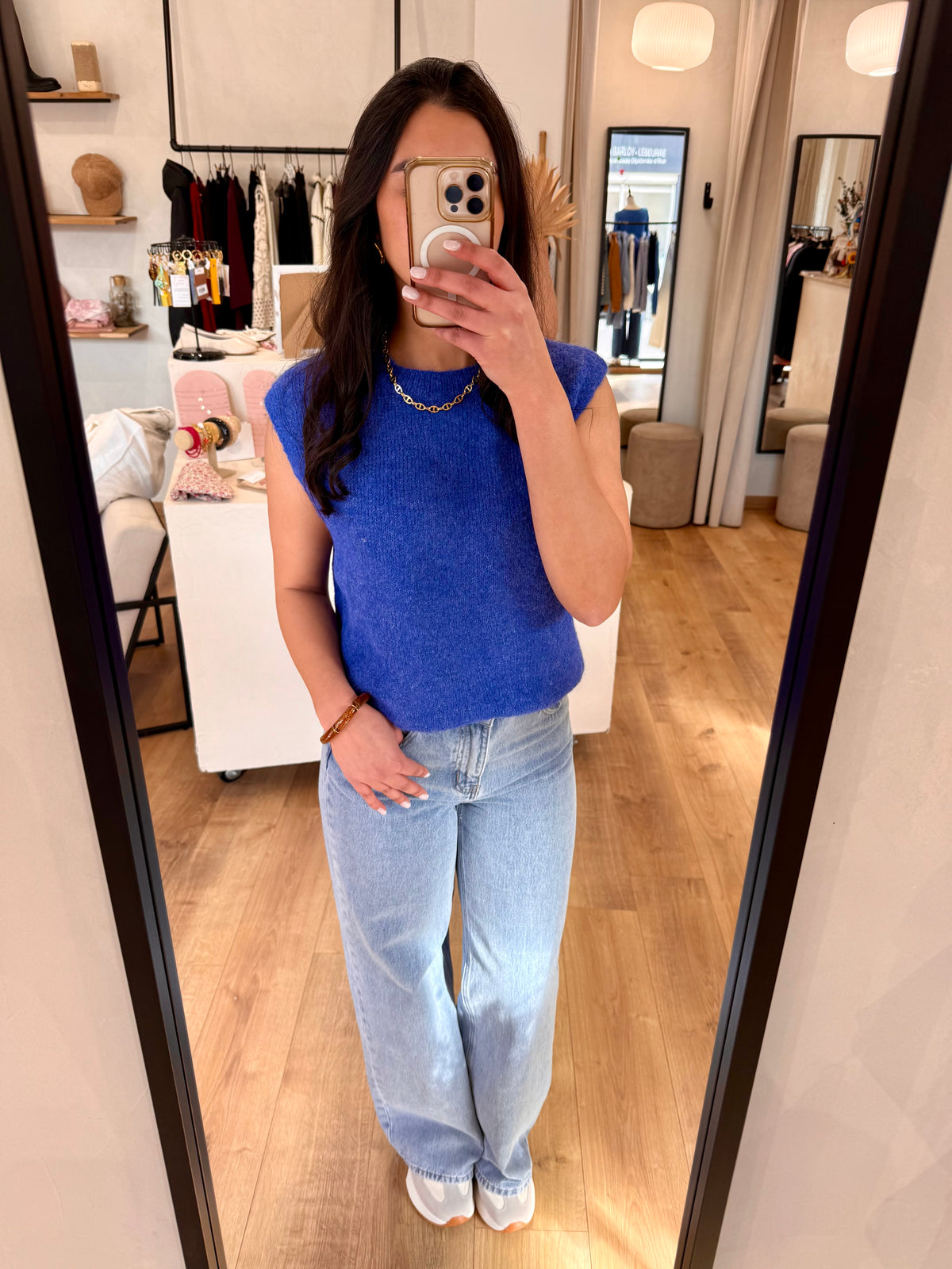 Pull sans manche - Royal