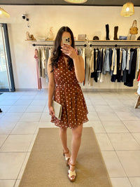 Robe Marron à pois-Ethan