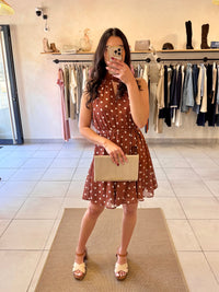 Robe Marron à pois-Ethan