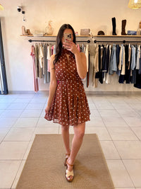 Robe Marron à pois-Ethan