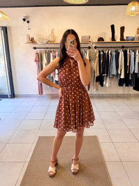 Robe Marron à pois-Ethan