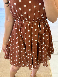 Robe Marron à pois-Ethan