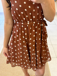 Robe Marron à pois-Ethan