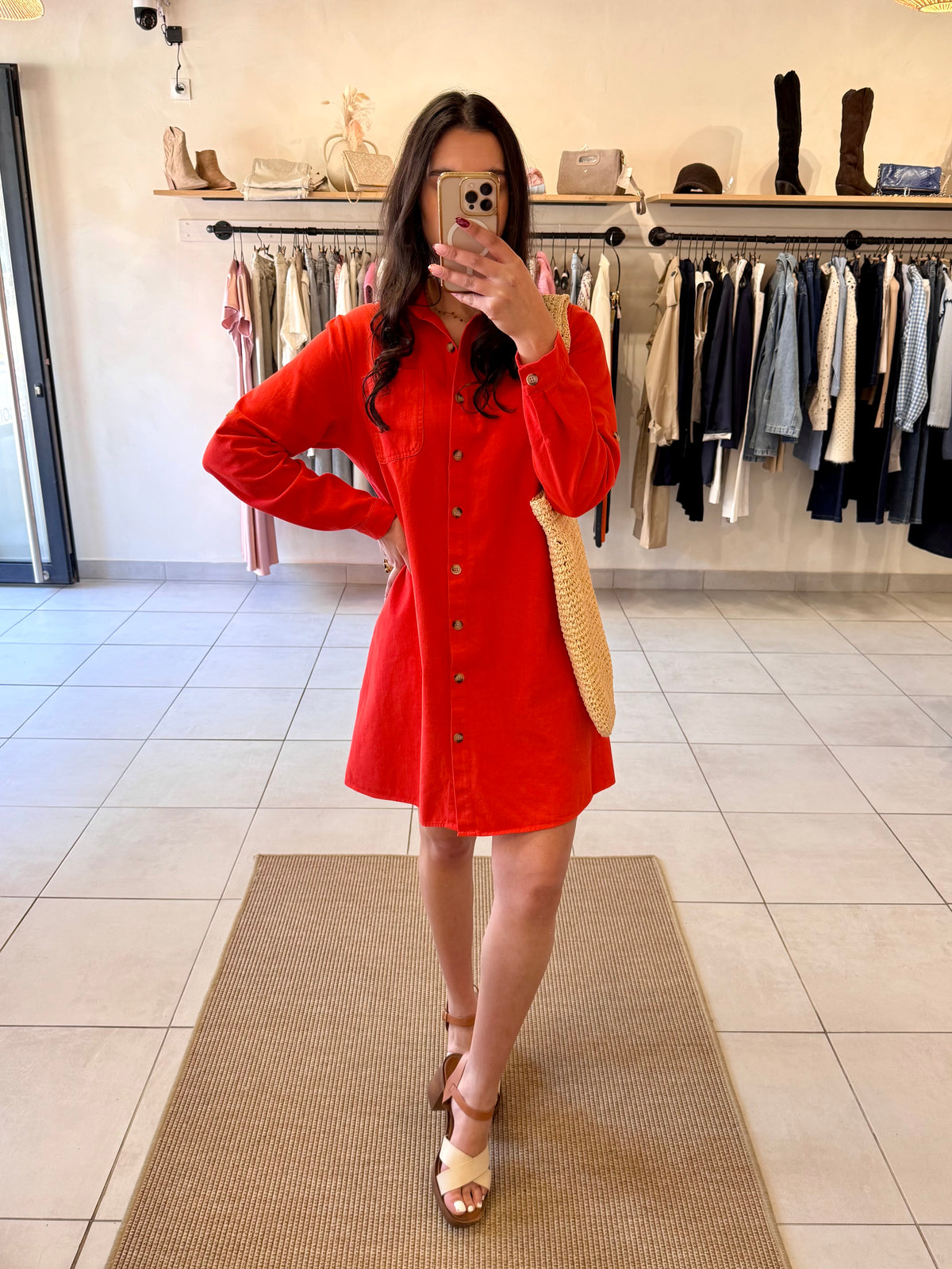 Robe corail-Elisa