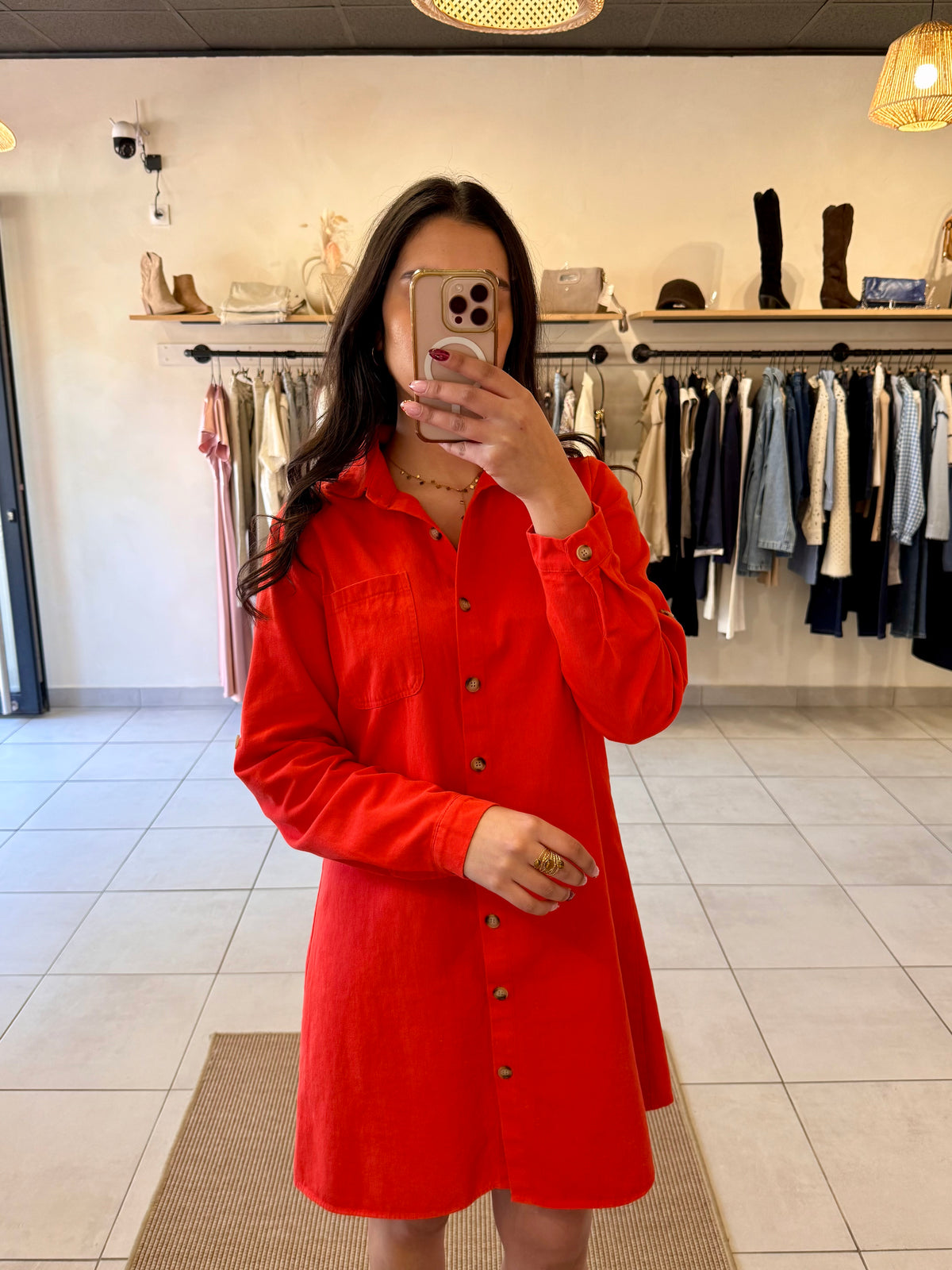 Robe corail-Elisa