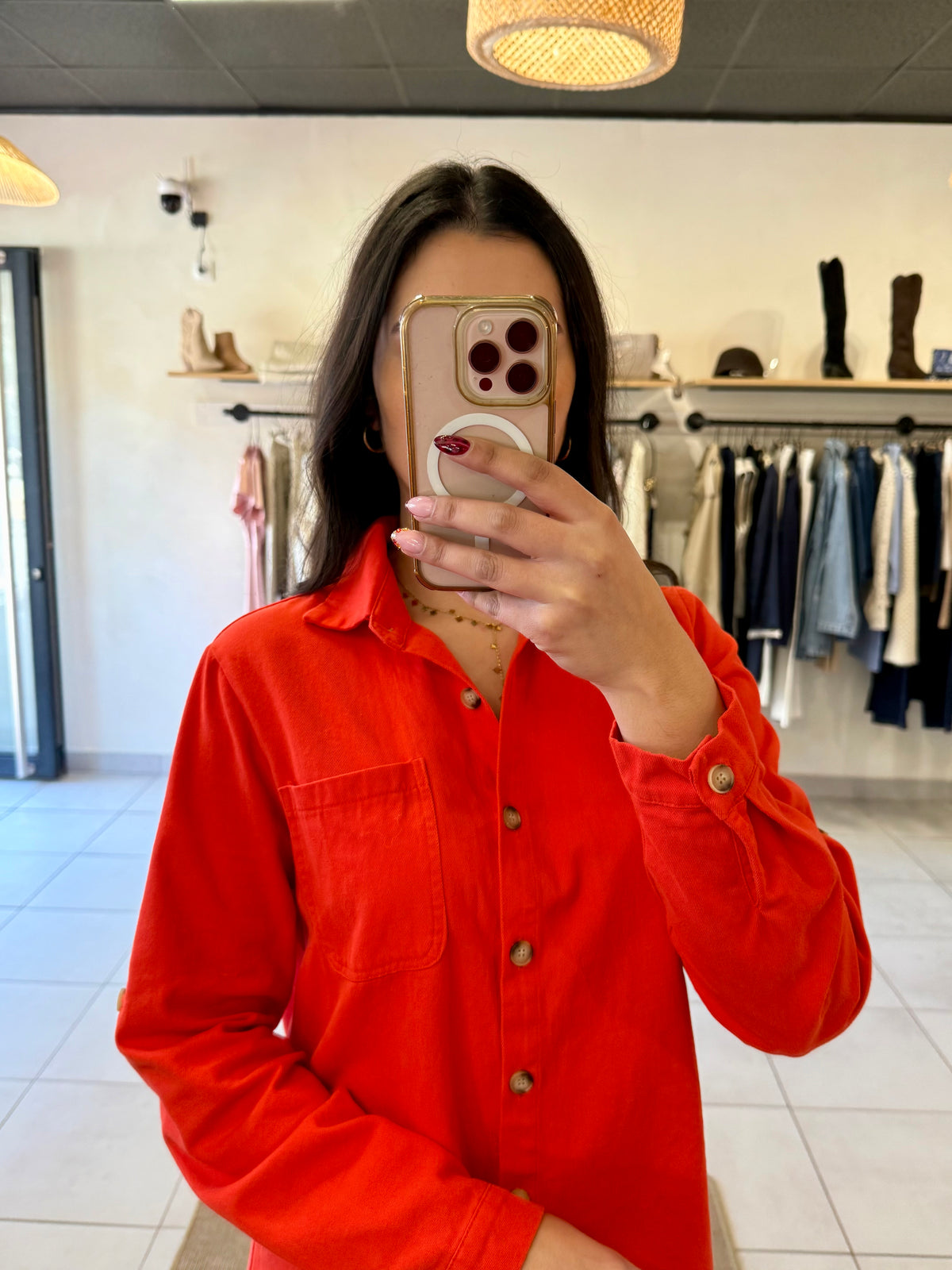 Robe corail-Elisa