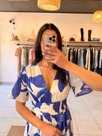Robe longue bleu - Iris