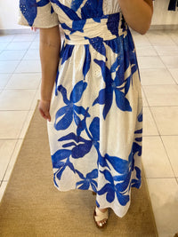 Robe longue bleu - Iris