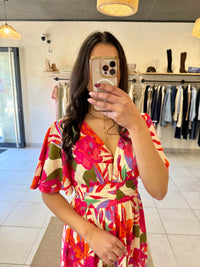 Robe motifs fushia-Tulia
