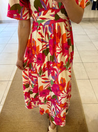 Robe motifs fushia-Tulia
