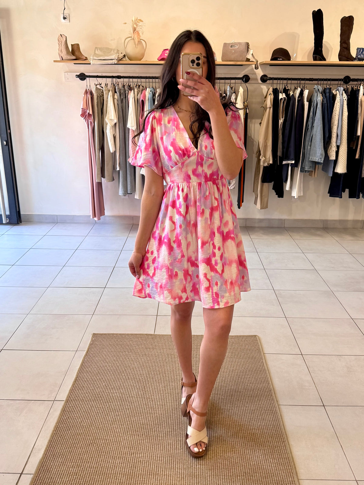 Robe motifs rose-Nathan