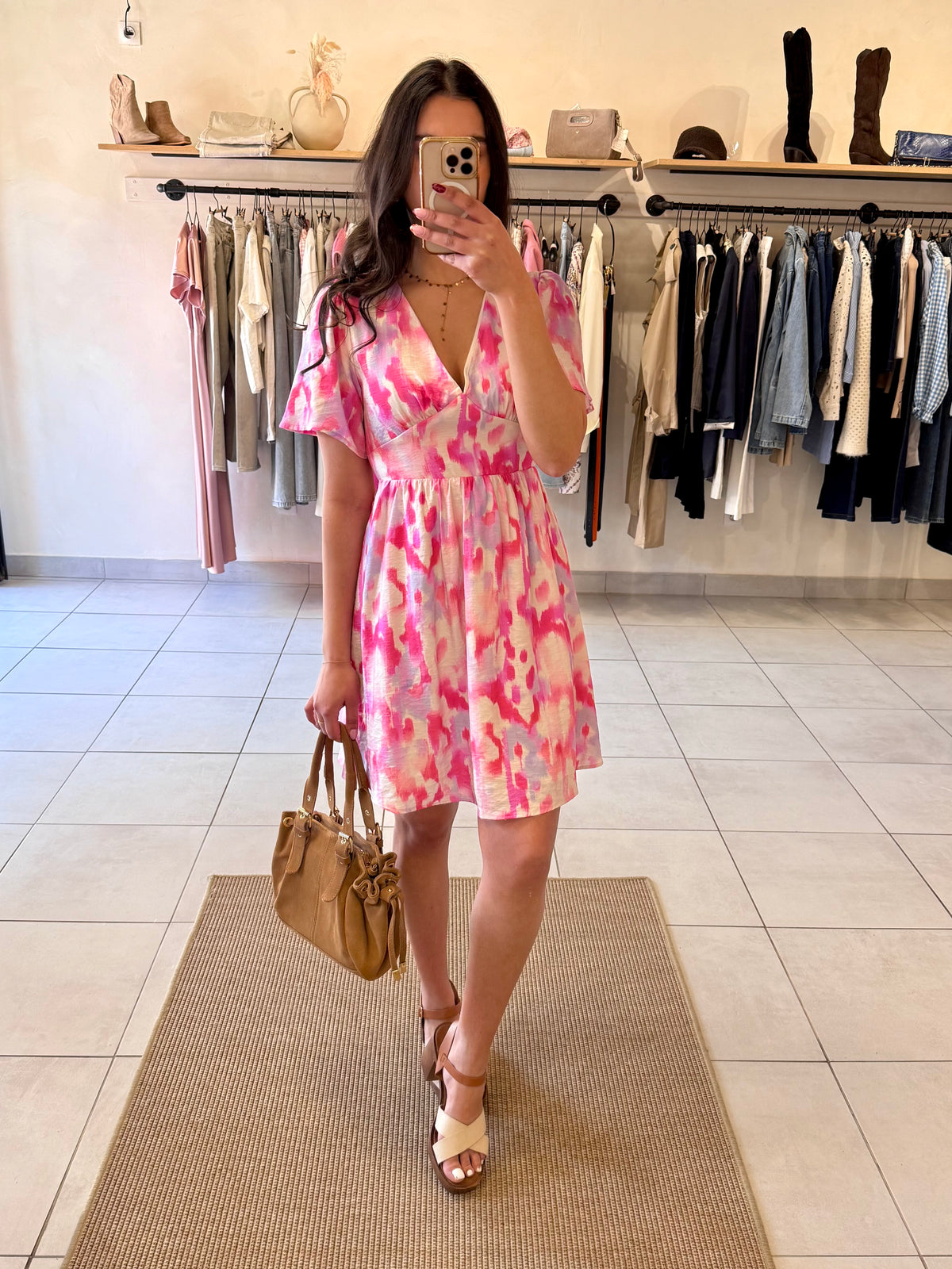 Robe motifs rose-Nathan