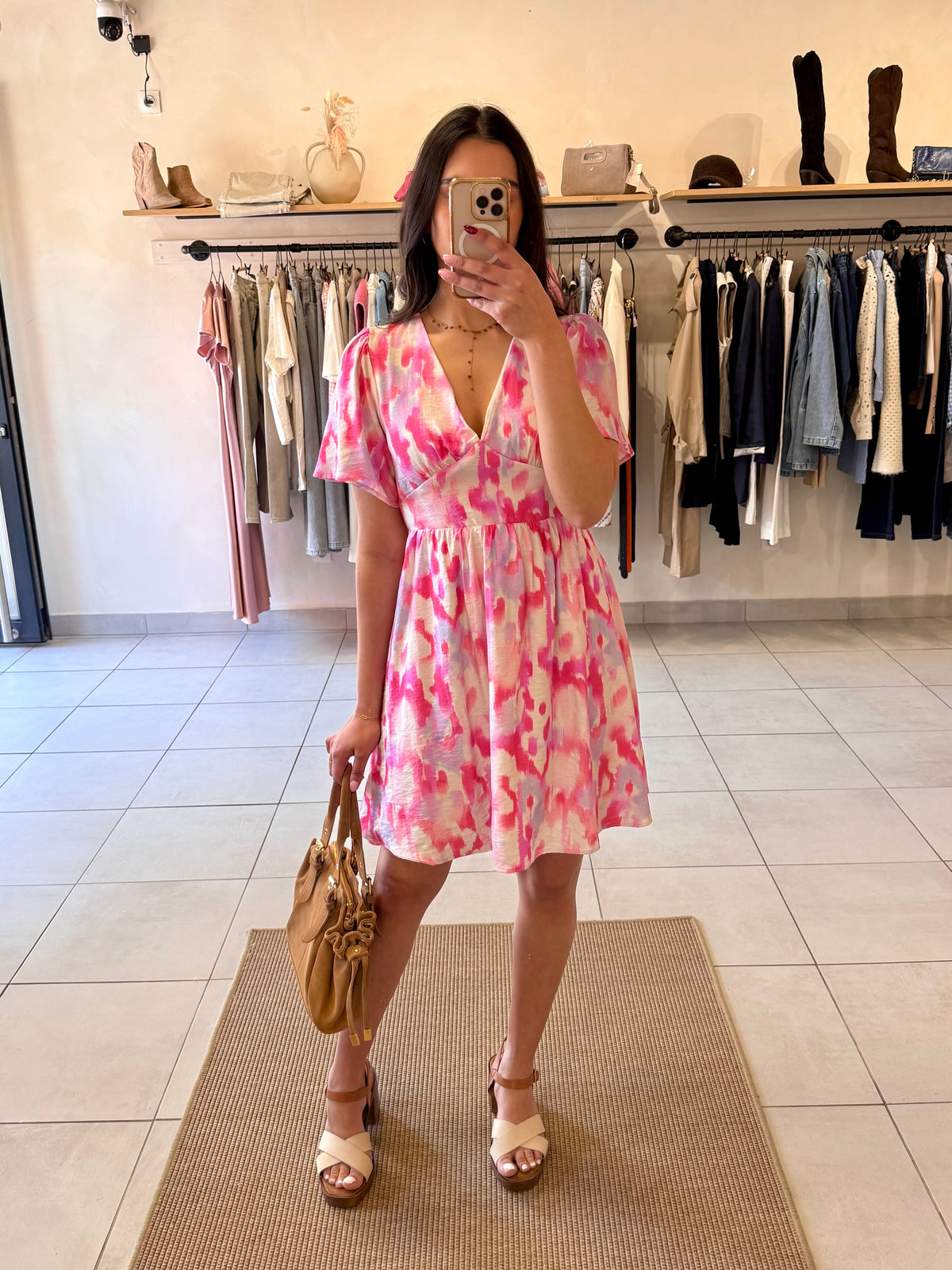 Robe motifs rose-Nathan