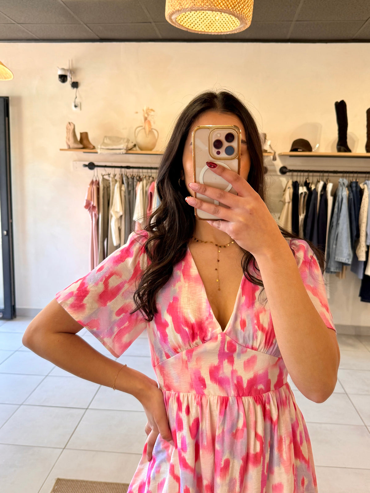 Robe motifs rose-Nathan