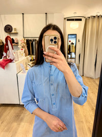 Robe rayure bleu - Valere