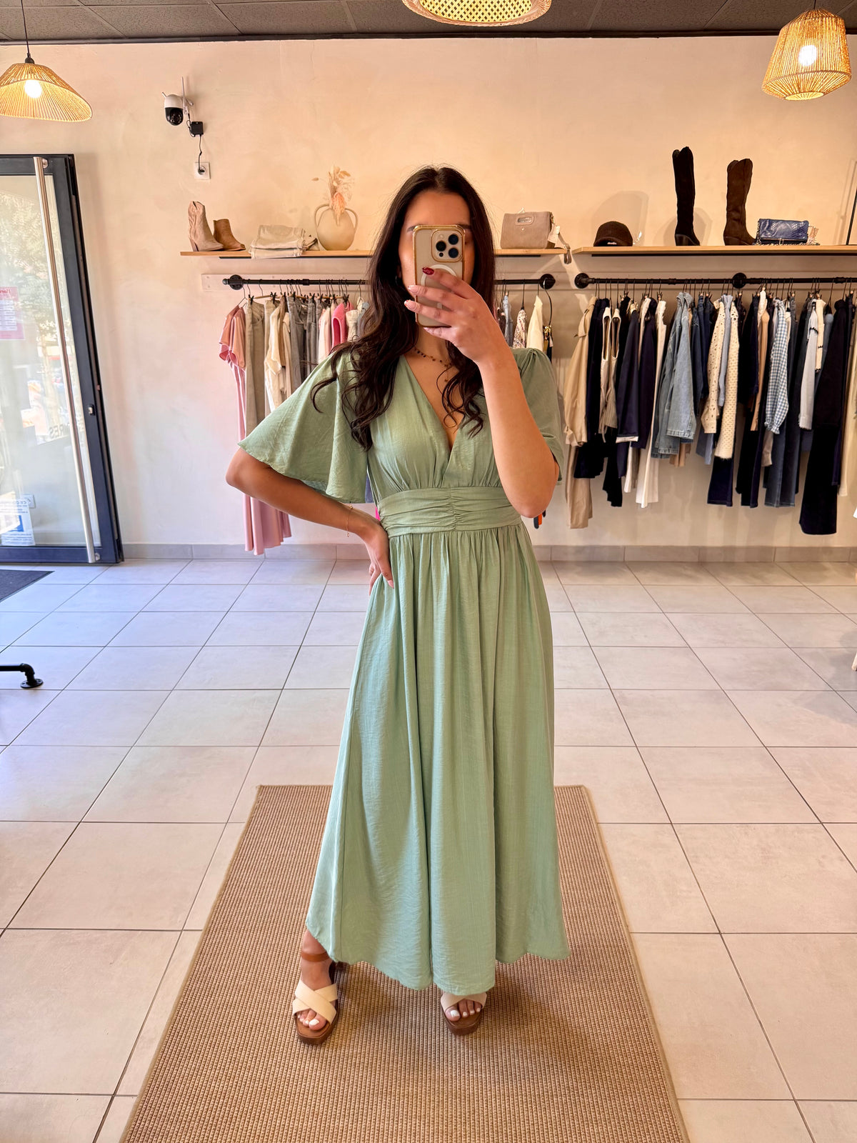 Robe vert d'eau -Eva