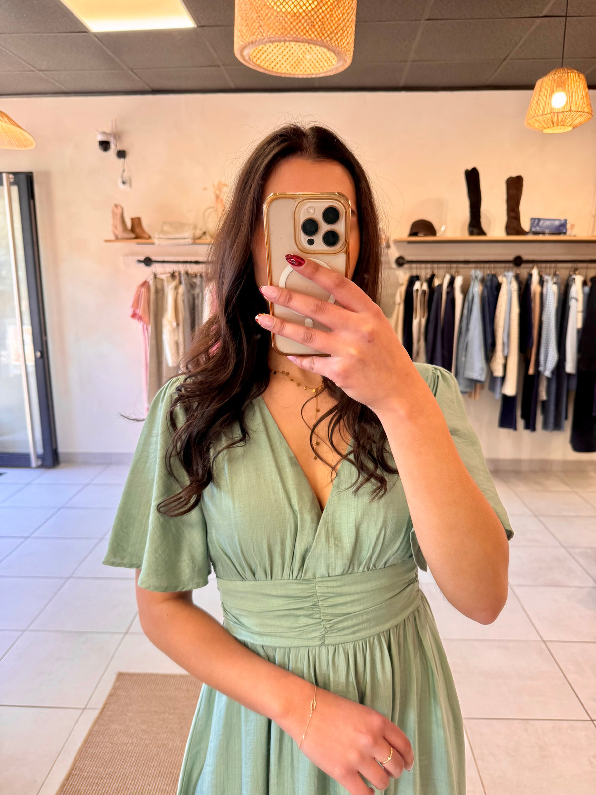 Robe vert d'eau -Eva