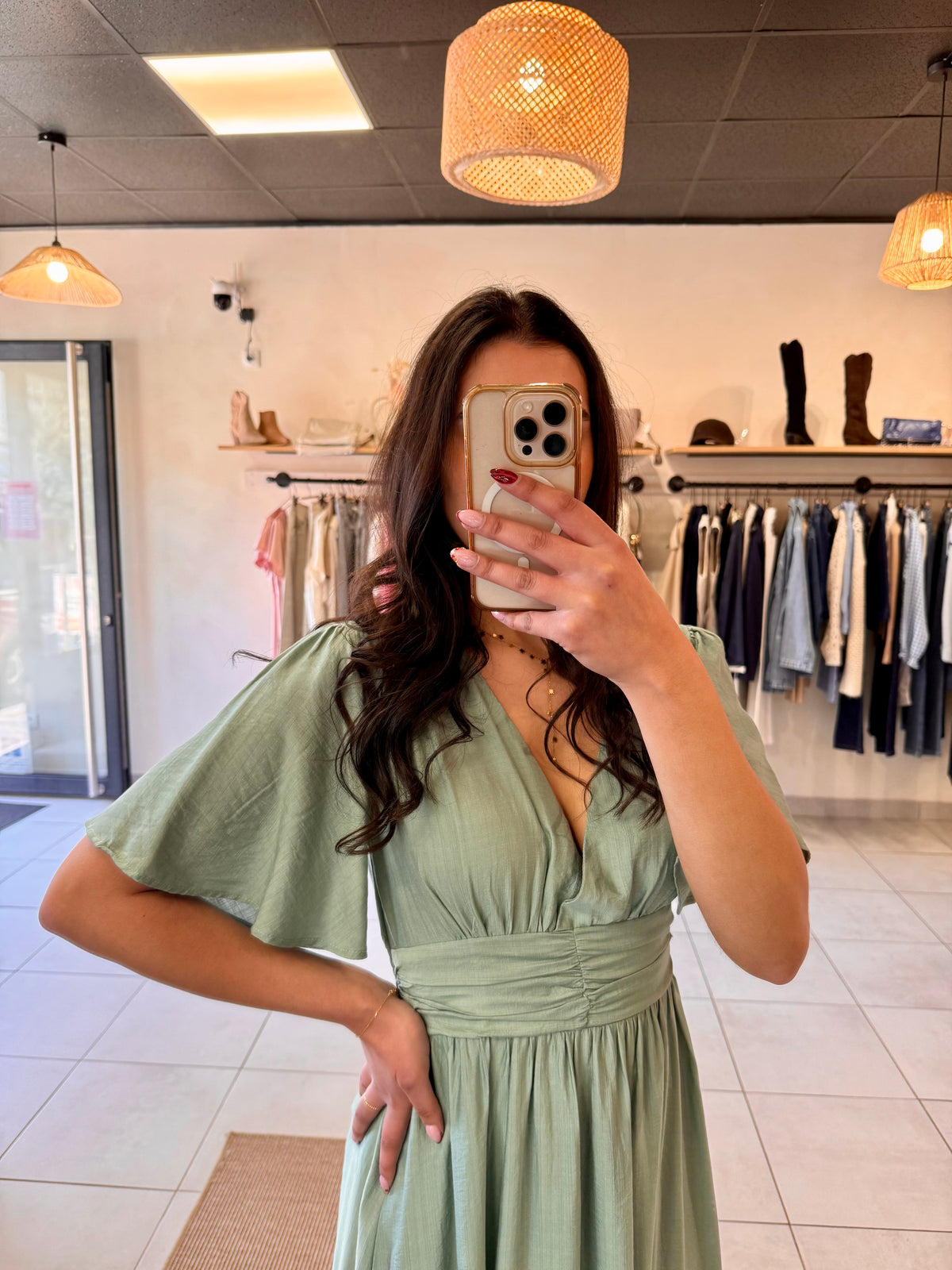 Robe vert d'eau -Eva