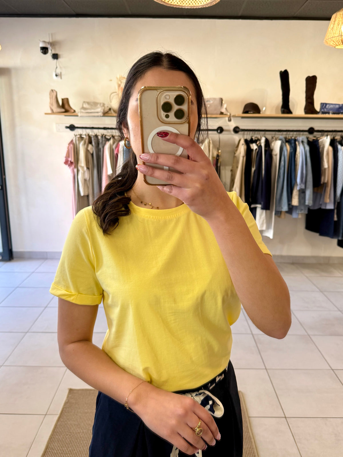 TEE shirt jaune-Basic