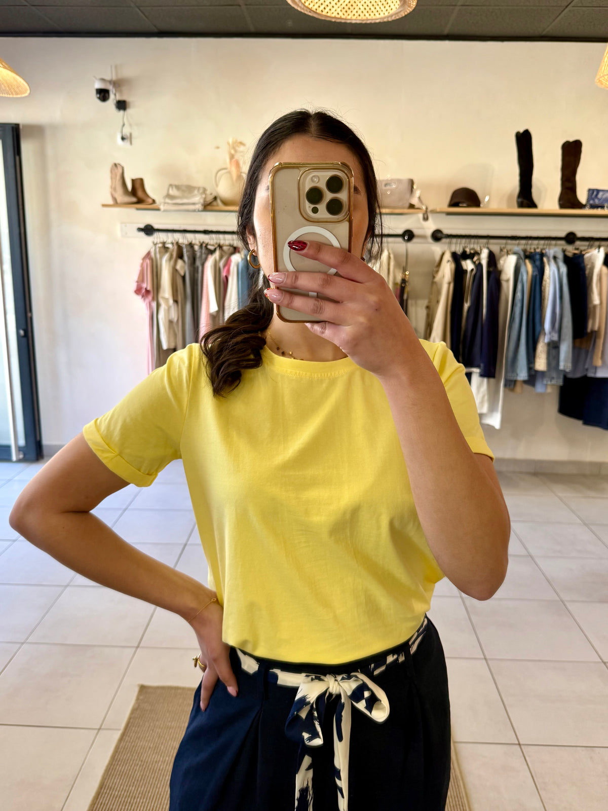 TEE shirt jaune-Basic