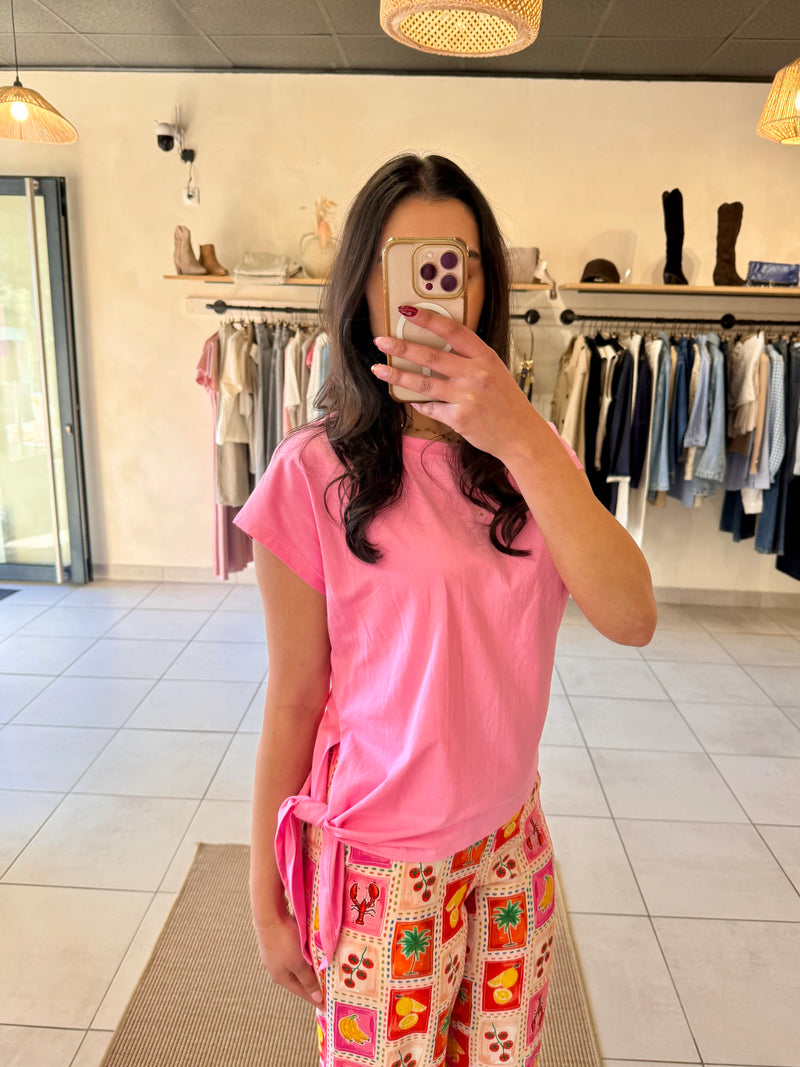TEE shirt rose -Jade