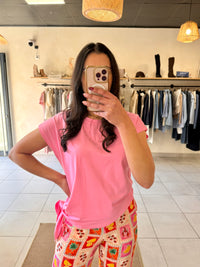 TEE shirt rose -Jade