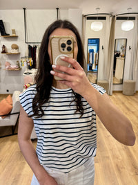 Tee shirt marinière - Marine