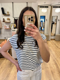 Tee shirt marinière - Marine