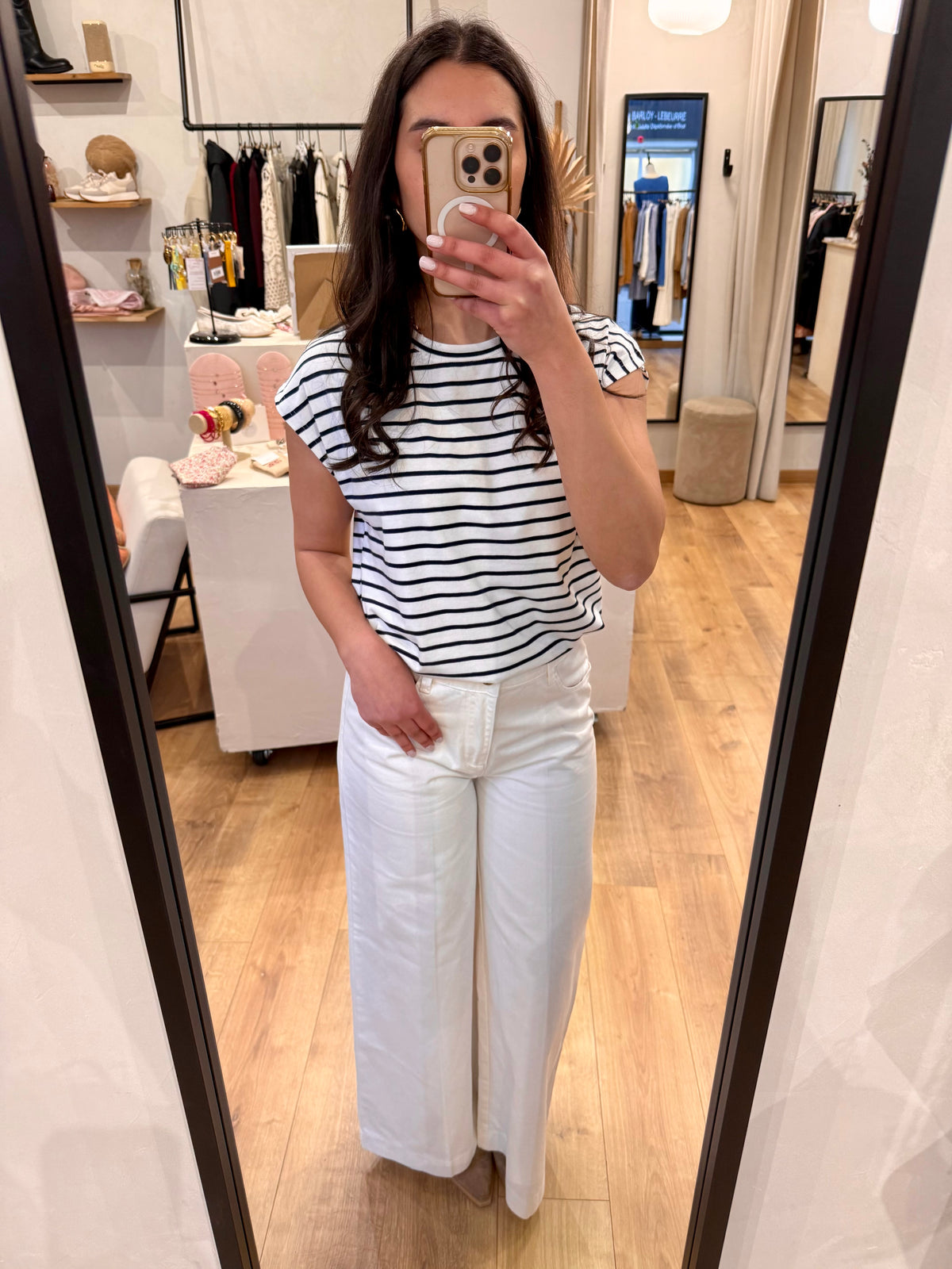 Tee shirt marinière - Marine