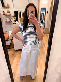 Tee shirt marinière - Marine