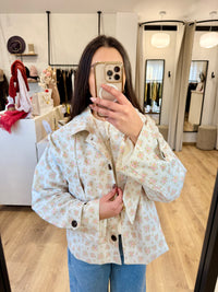 Veste parka fleurie - Sonia