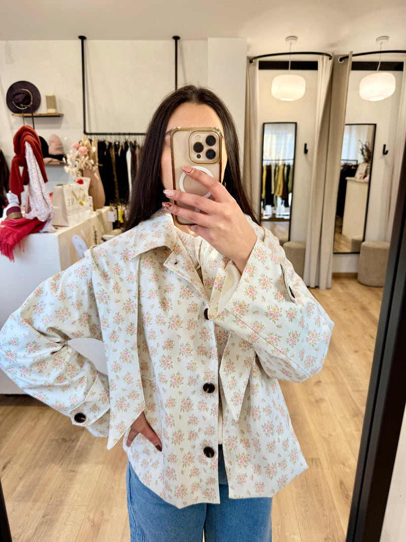 Veste parka fleurie - Sonia