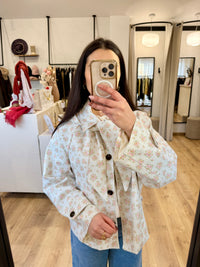 Veste parka fleurie - Sonia