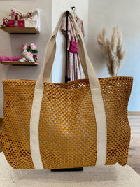 Sac maille jaune - Aria